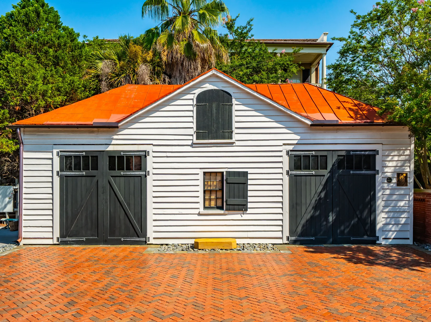 The restored carriage house at the Charleston Fisher House